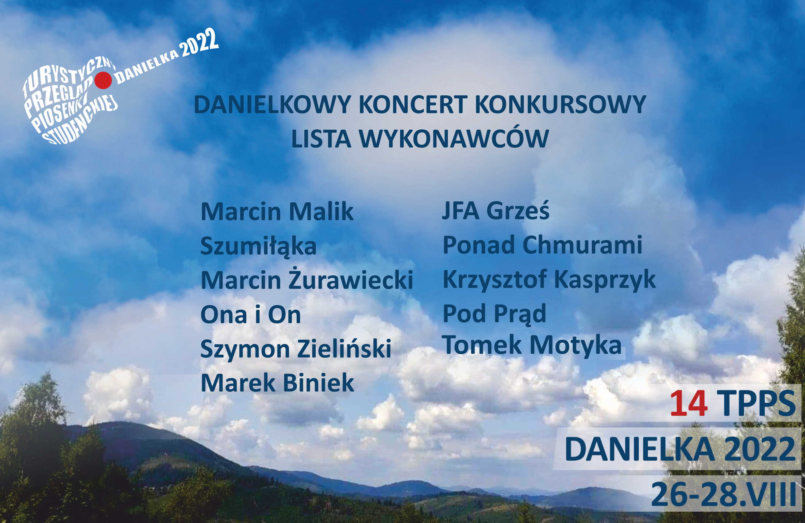 Danielkowy Koncert Konkursowy – lista wykonawców